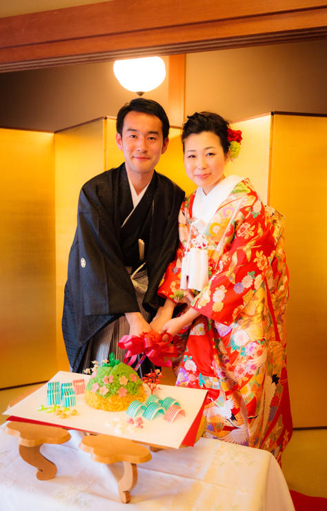 色打掛　Ｇ1011 　束ね熨斗鶴　衣装　結婚式　和婚　下賀茂神社