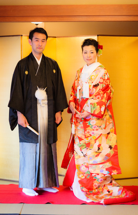色打掛　Ｇ1011 　束ね熨斗鶴　衣装　結婚式　和婚　下賀茂神社