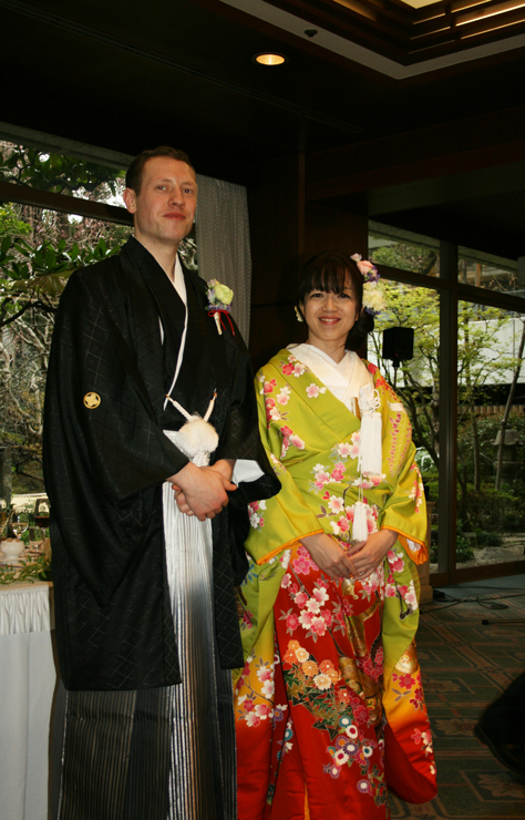 色打掛　H1020　桜に雅楽図友禅　衣装レンタル　衣装ブログ　結婚式　和装