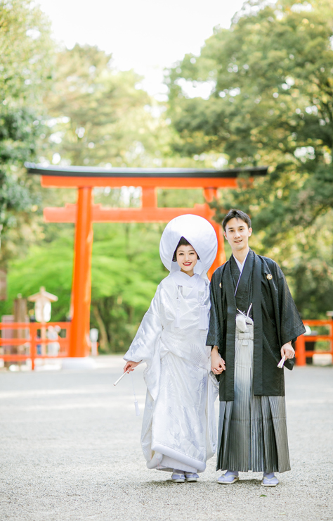 白無垢　A1006　飛鶴　結婚式　和婚　衣装ブログ　下鴨神社