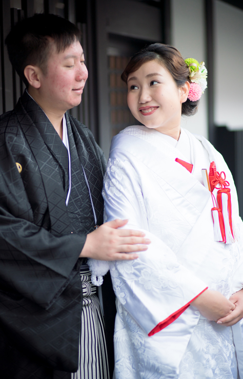 白無垢　A1001　裏紅 刺繍 雲霞に鶴　前撮り　京都前撮り　和装前撮り　和装　花嫁　衣装レンタル　衣装ブログ