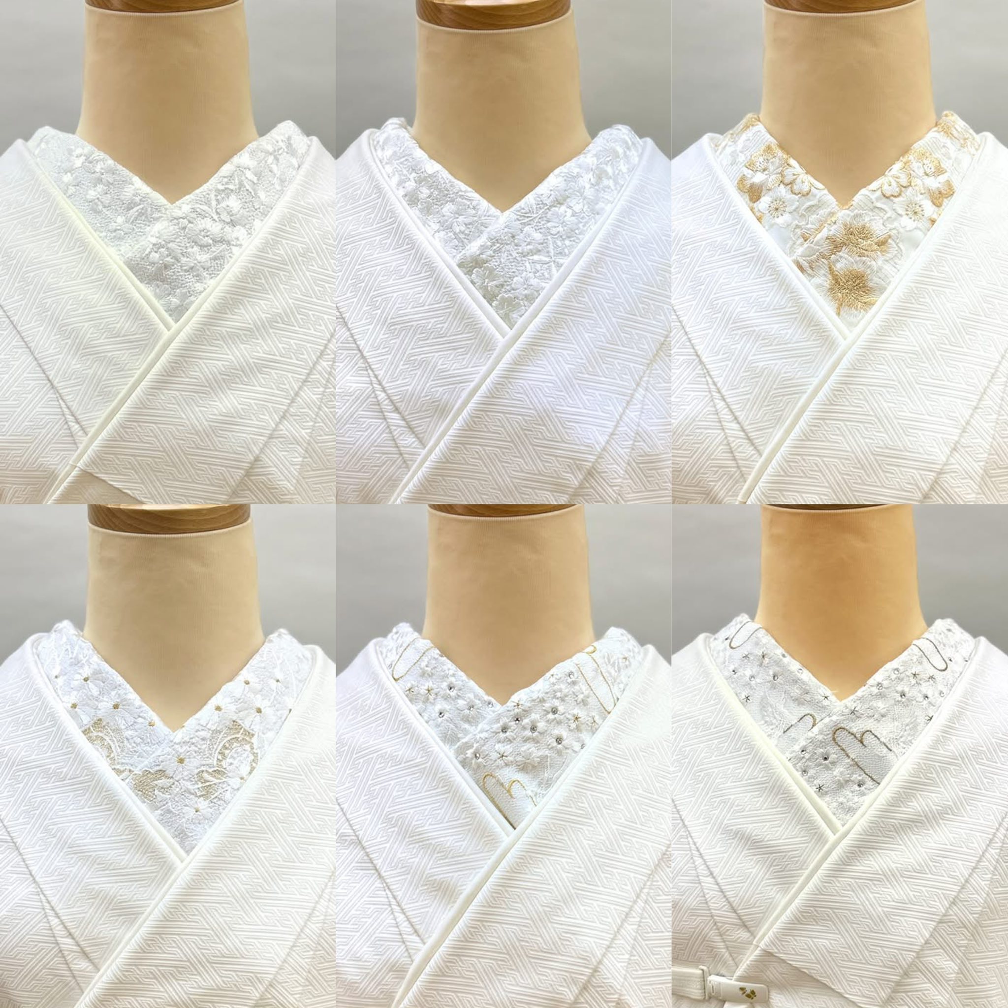 小物オプション　半衿　刺繍衿