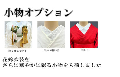 【小物オプション】筥迫セット・半衿・色掛下